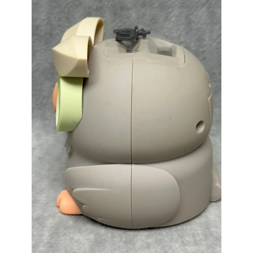 Owl Digital Coin Bank Grey Cute Wide Eyed Animal Money Box Decor W/Key